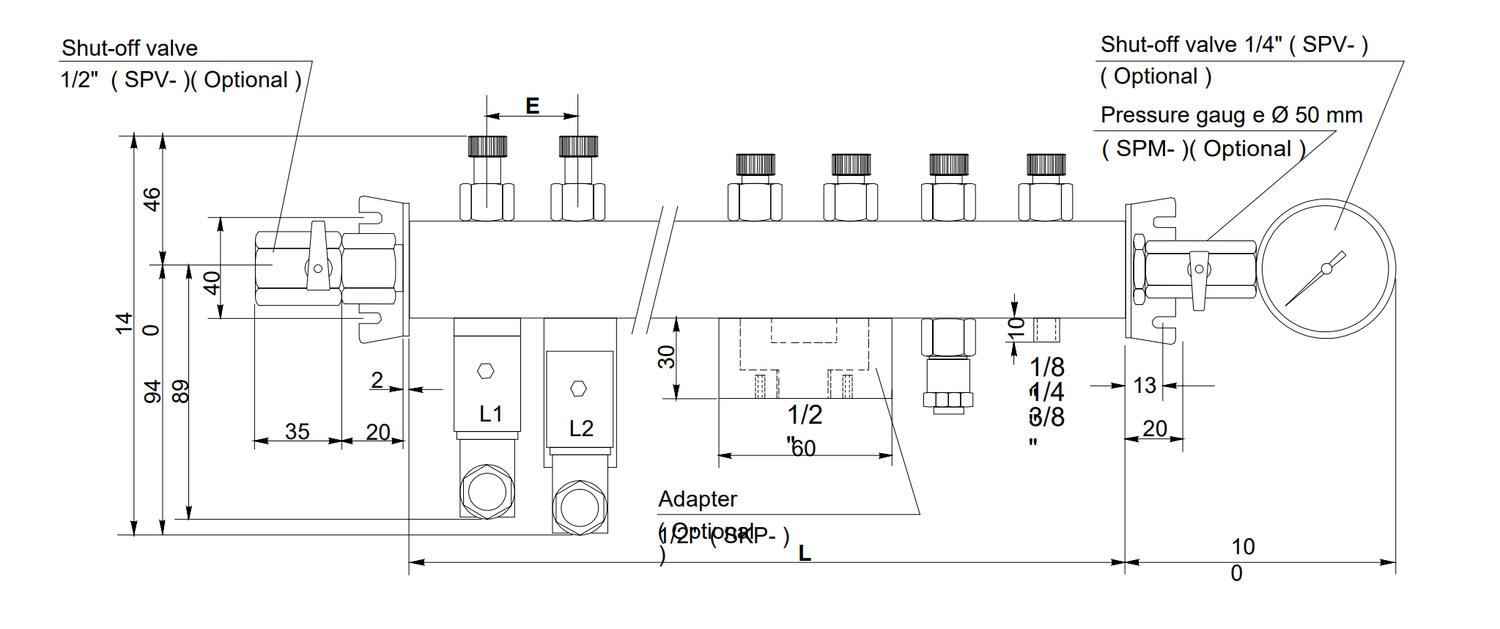 SMT-monitoimitukki, mittakuva